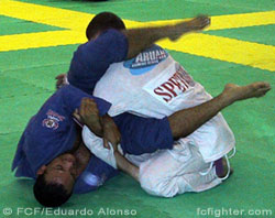 Purple belt  setting up omoplata