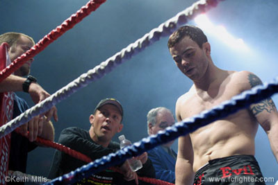 Jens Pulver with Pat Miletich and Jeremy Horn in his corner