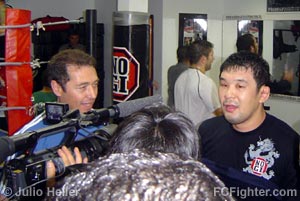 Rudimar Fedrigo and Kazushi Sakuraba