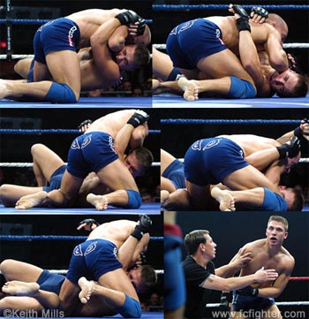 St. Pierre's unique way of knocking out his opponent... by slamming his head into the mat