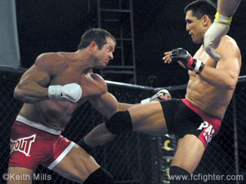 Frank Shamrock (left) vs. Brian Pardoe