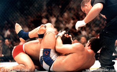 Ricardo Almeida choking Eugene Jackson