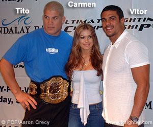 Tito Ortiz, Carmen Electra, Vitor Belfort