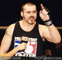 UFC 41: Tim Sylvia during his post-fight interview - Photo by Joel Gold