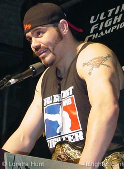 The new UFC Heavyweight Champion, Tim Sylvia