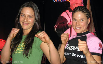ECC 5 Weigh-ins: Tannaya Hantelman vs. Valerie Letourneau - Photo by Peter Parsons