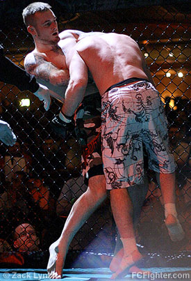 Extreme Fighting International (Apr 14, 2007): Travis Lerchen defeats Louis Thouin III with a standing guillotine submission - Photo by Zack Lynch