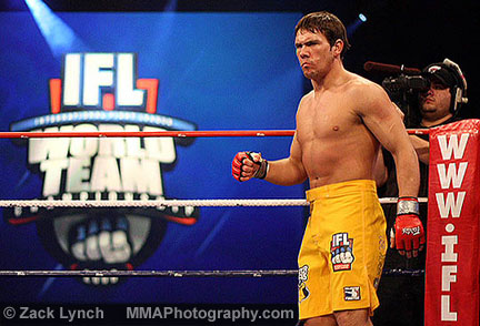 IFL World Team Championships (Dec 29, 2006): Roray Markham faces off against Chris Wilson - Photo by Zack Lynch (MMPhotography.com)