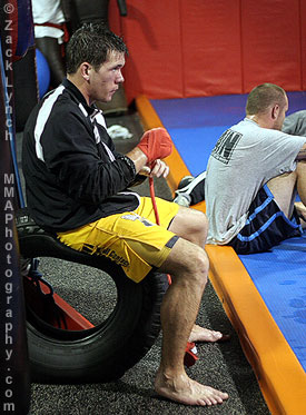 Rory Markam training session in Iowa - Photo by Zack Lynch (MMAPhotography.com)