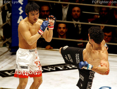 Pride 33: Takanori Gomi (left) vs. Nick Diaz - Photo by Eric Lyon