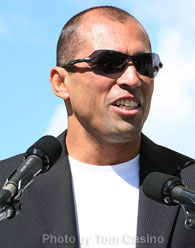 EliteXC / K-1 Press Conference (Mar 27, 2007): Royce Gracie - Photo by Tom Casino