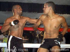 Fabricio (left) trading punches with Hugo