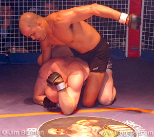 Jorge Rivera beating on Andy Langden