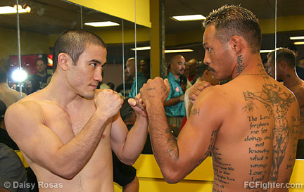 Harvey Nakamura (left) vs. Ryan Lee