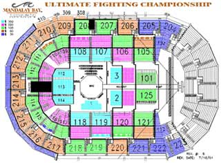 UFC 33 seating chart