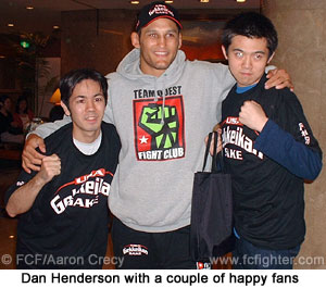Dan Henderson with some fans