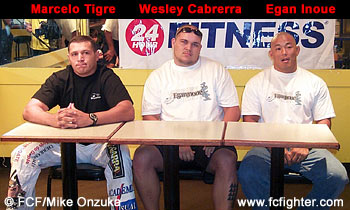 Marcelo Tigre, Wesley Cabrerra, and Egan Inoue 